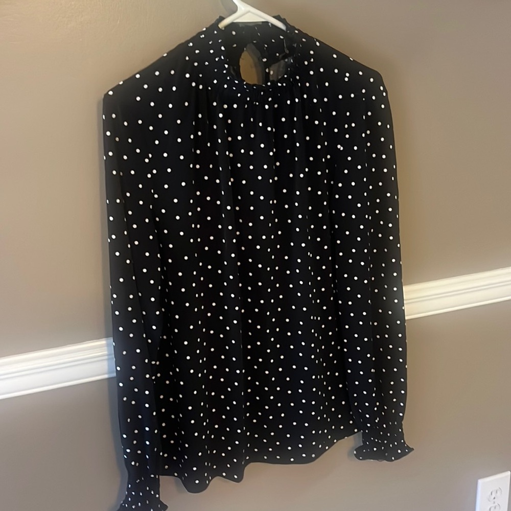 Adriana Papell Polka Dot Turtleneck
